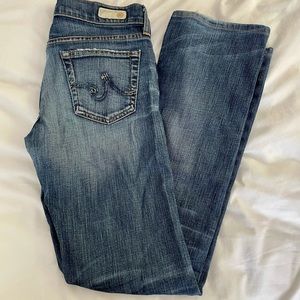 AG Tomboy Boyfriend cut jeans.
